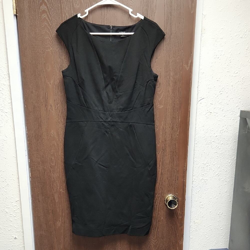 Ann Taylor Classic Black Midi Dress